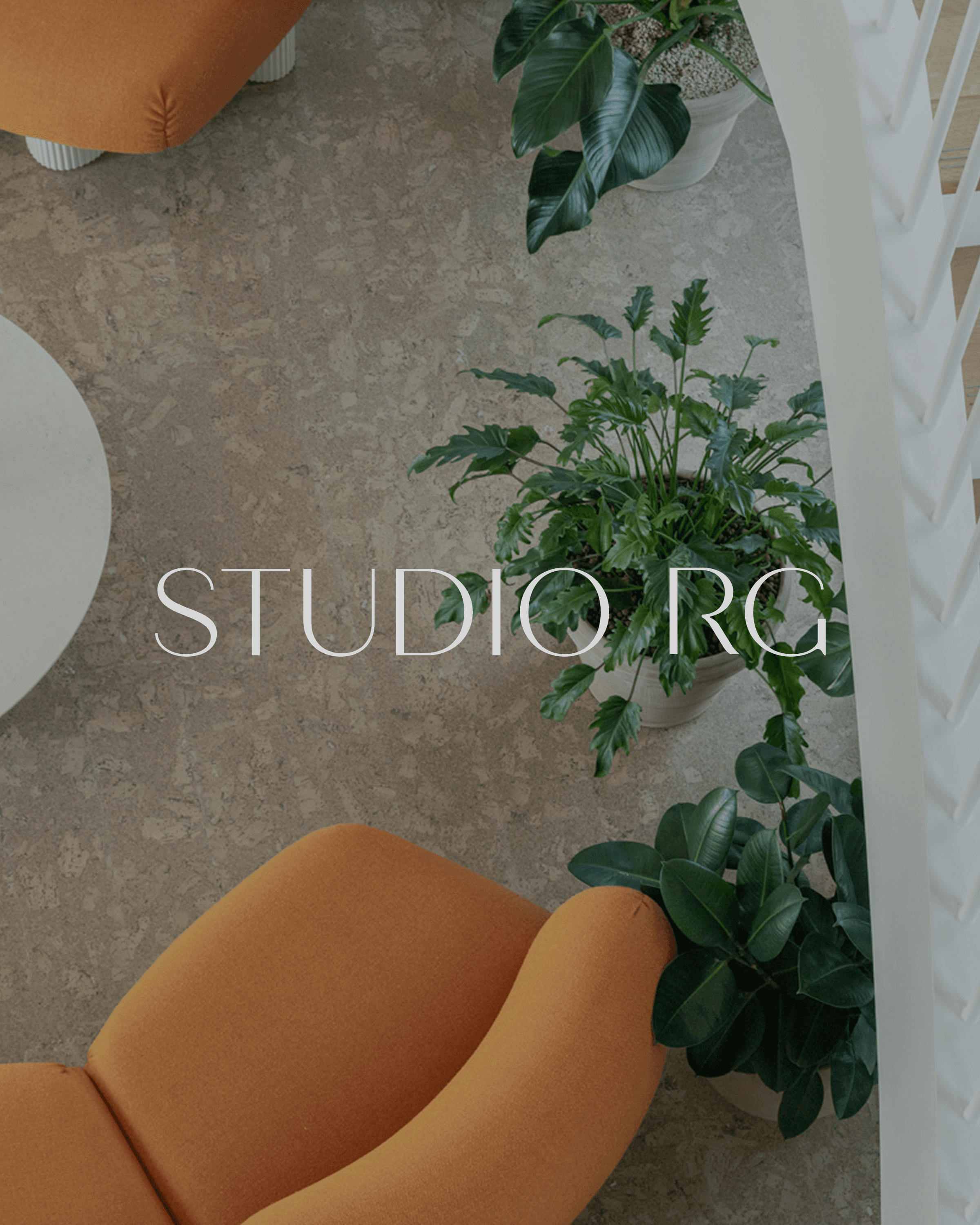 Studio RG interior project and wordmark